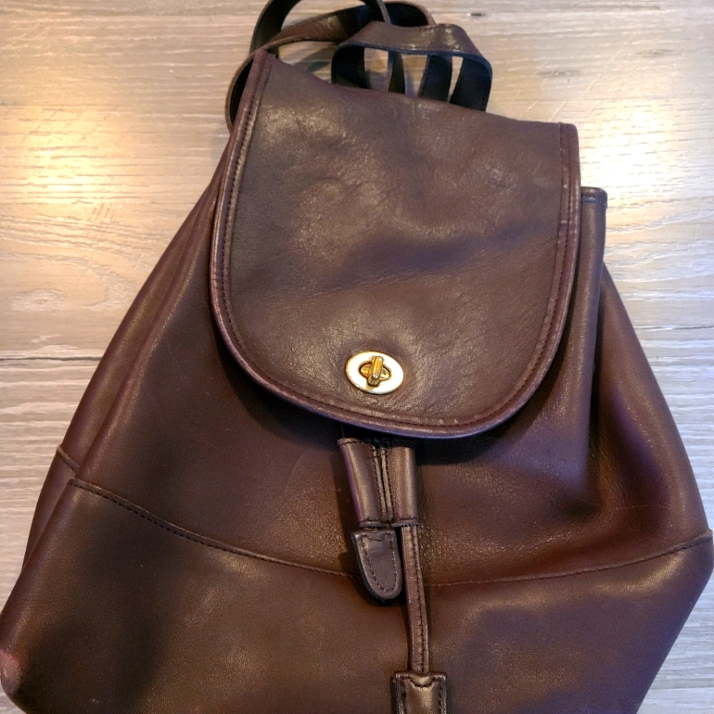 Vintage coach brown backpack